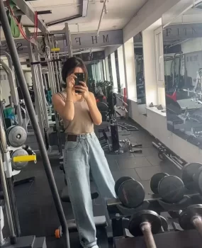 兰州爱健身美女